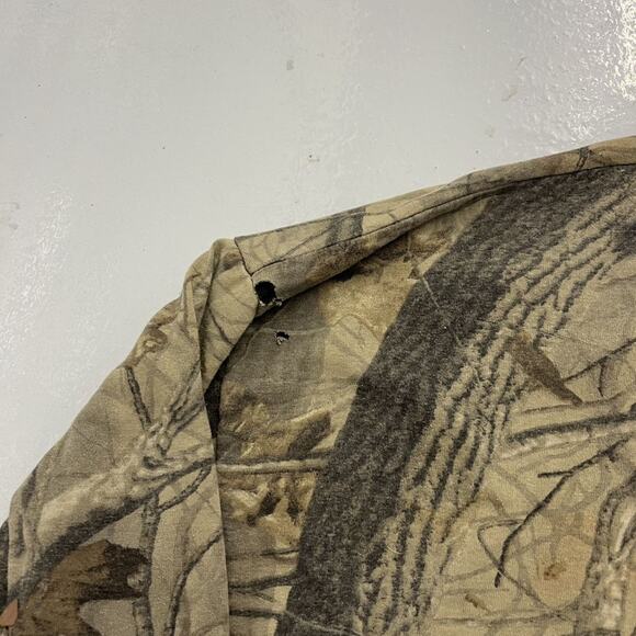 Vintage 90s Realtree Camo Zip Up Hoodie Sweatshirt - Picture 4 of 5